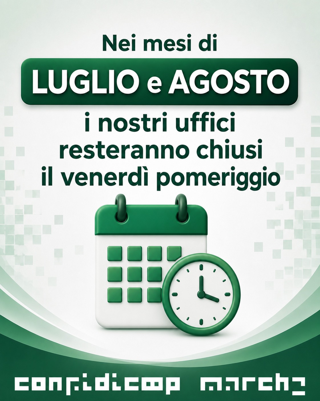chiusura venerdì pomeriggio